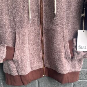 Feat Women's Cozy Brown set Hoodie with matching pants